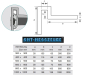 Preview: Flange steel square application drawing dimensions