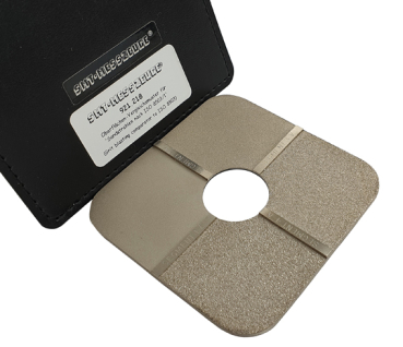 Vergleichsmuster ISO 8503 „Sandstrahlen“ mit 4 Segmenten