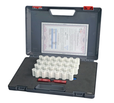 Prüfstiftsatz 0,5-1,00 mm, Stufung 0,01 mm, ±0,004 mm, 51 Stück, Länge 50 mm