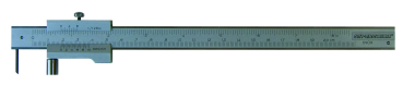 Anreisslehre (Anreiss-Messschieber) mit Rolle, 200 mm, mit Hartmetall-Spitze