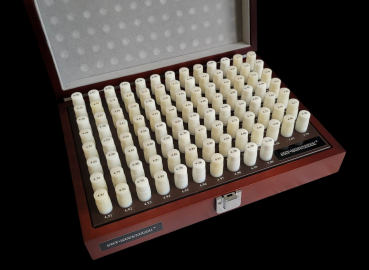 Prüfstift-Satz 6,00-7,00 mm, Länge 70 mm, ±0,002 mm, 101 Stück, im Etui