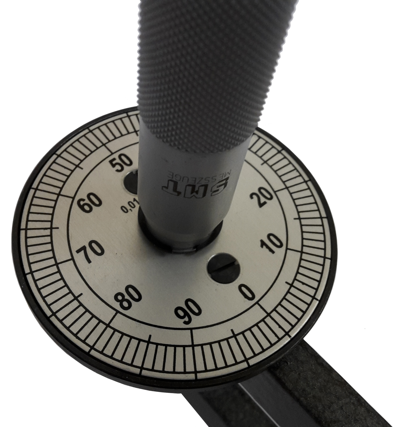Disk Micrometer for sheet material 0 25 x 100 mm, with large frame