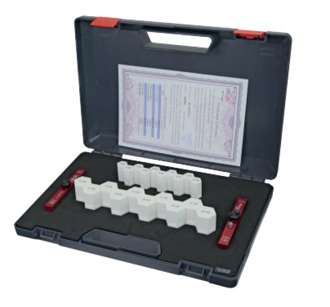 Pin gauge set 10-20 mm, ±0.004 mm, 101 pieces, length 50 mm