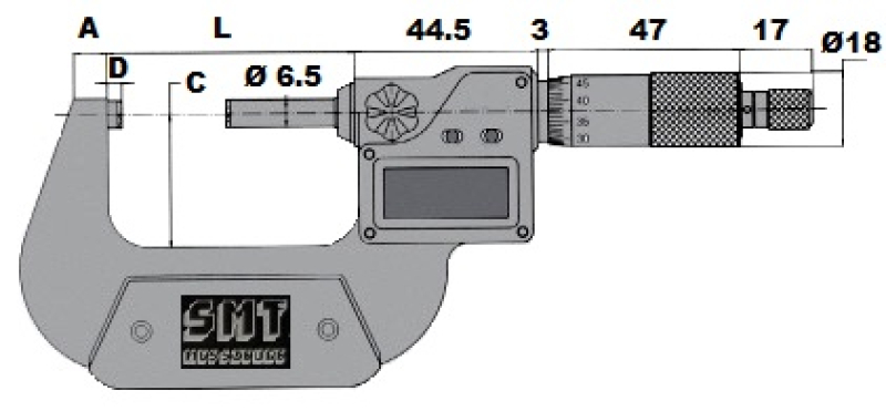 SMT-MESSZEUGE Artikel-Nr. 241.002 Zeichnung