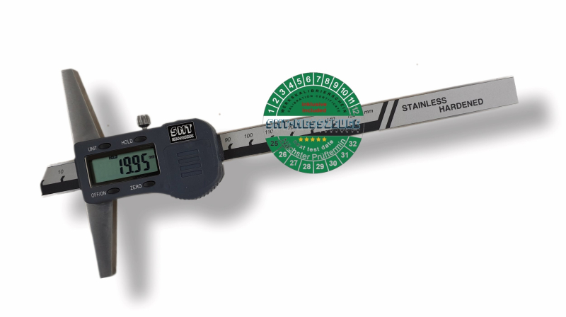 Digital depth caliper with calibration certificate 300x150 mm DIN 862 Order-No. WK.224.315