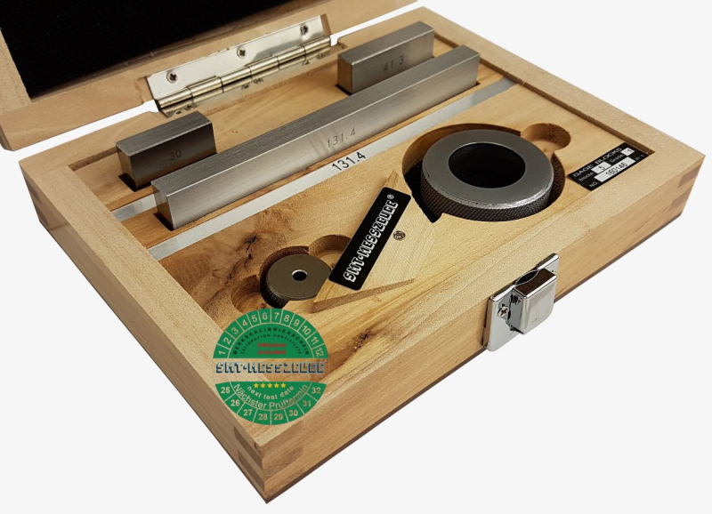 Gauge block set for checking vernier caliper 0-150 mm with calibration certificate