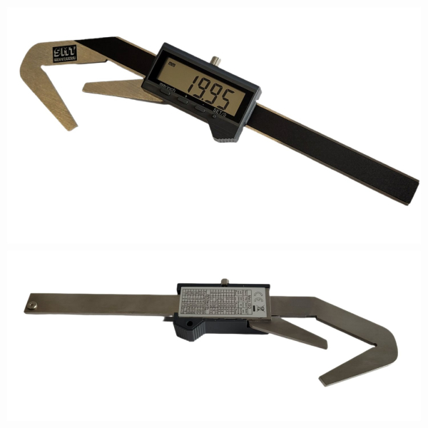 Digital three-point caliper front and back